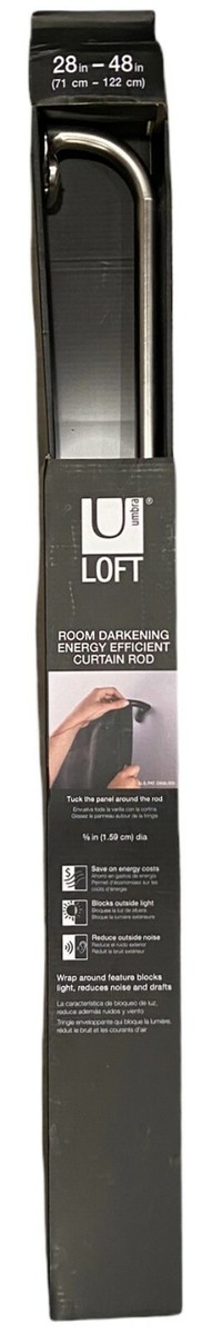 Umbra Loft Curtain Rod Loft By Umbra Room Darkening Curtain Rod 5/8"