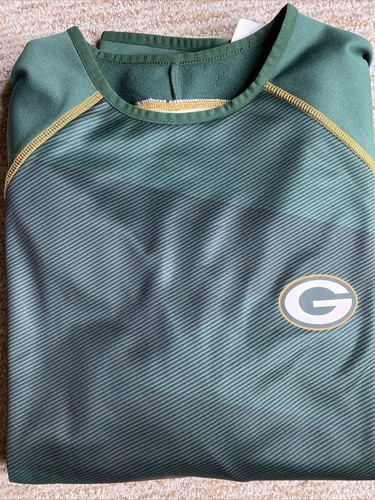 Majestic NFL Green Bay Packers Mens Thermabase Long Sleeve Medium Football Gift - Picture 6 of 6