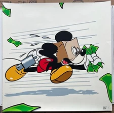 Mario MEDINA - (Mickey) Paper Or Plastic - Screenprint 