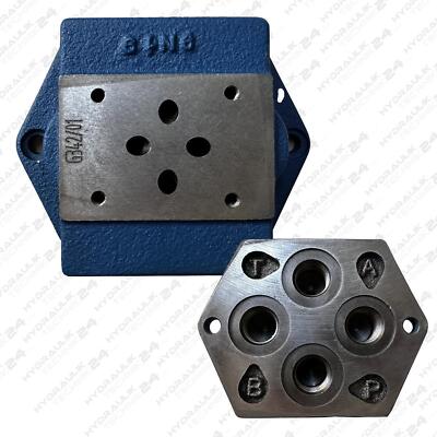 Hydraulik Grundplatte Anschlagplatte für NG6 ohne DBV