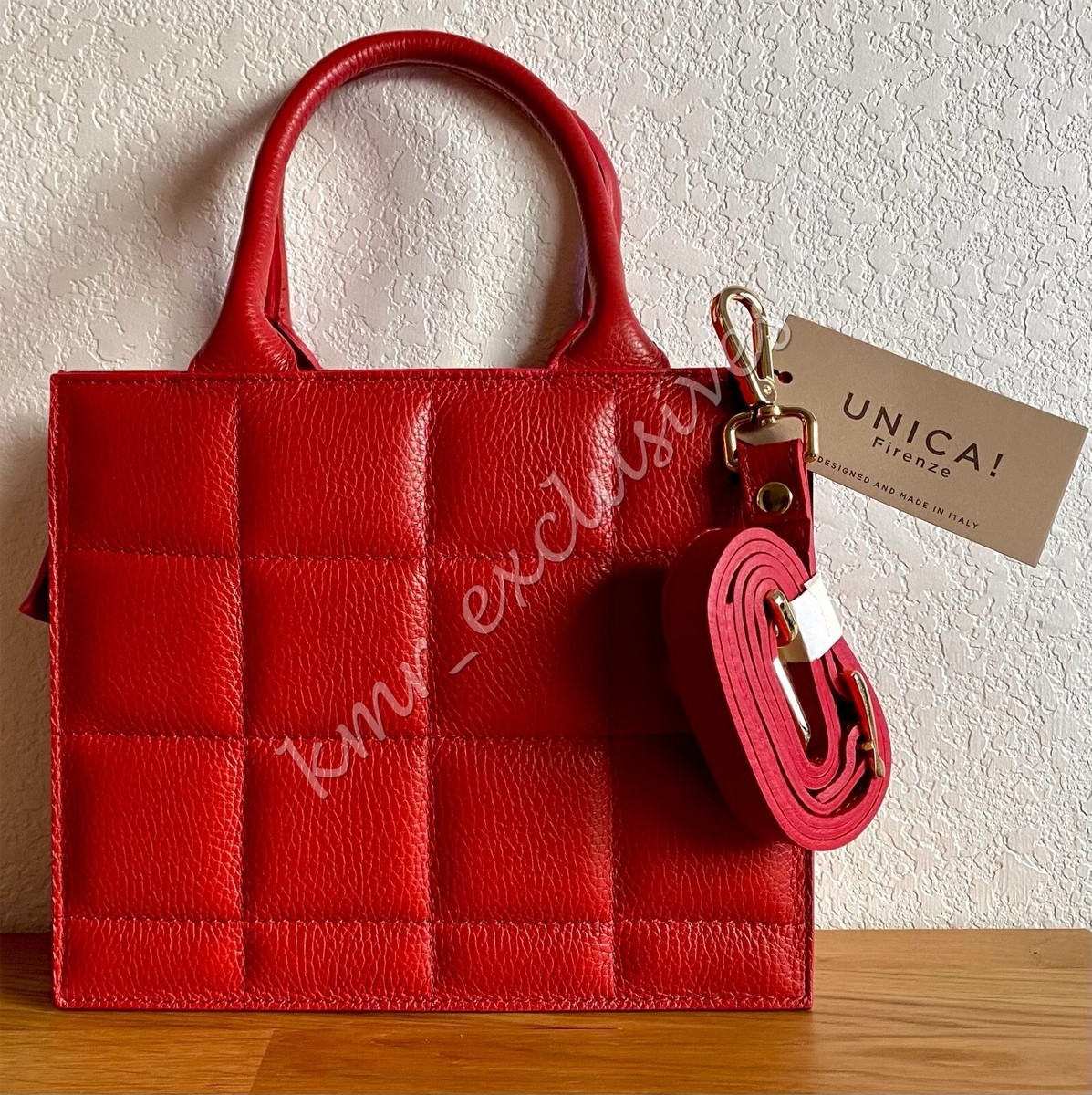 Unica! Firenze Bags. Made in Italy! UNICA FIRENZE ITALIAN Backpack Black Pebble Leather | eBay main image 3