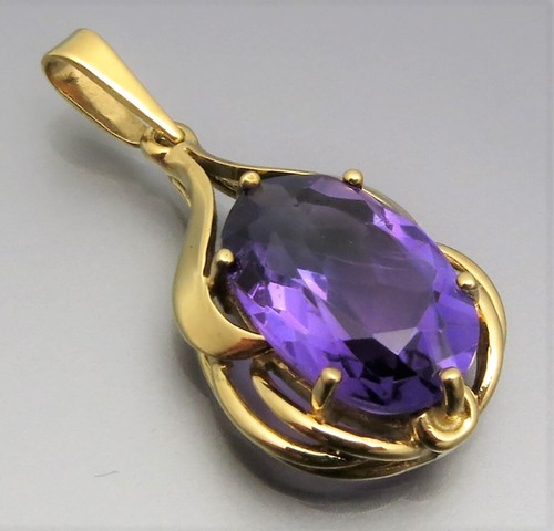 REIF-DESIGN - SCHICKER AMETHYST ANHÄNGER - 333 GOLD - Bild 3 von 5