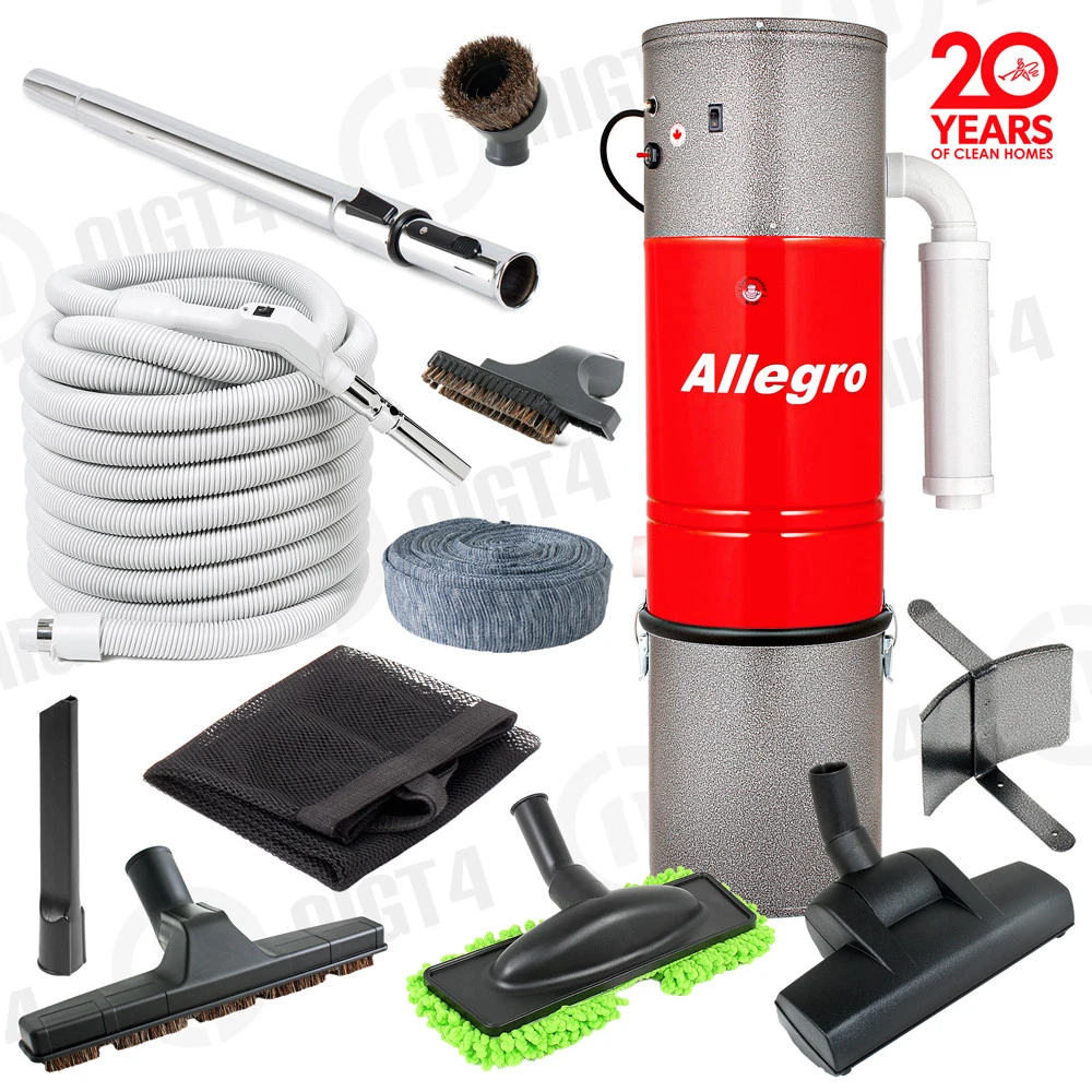 Central Vacuum Unit 3,000 sq. ft Home 30u0026#039; Straight Air Attachment VAC  Set | eBay