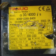 1PCS USED FANUC SERVO MOTOR A06B-0268-B400