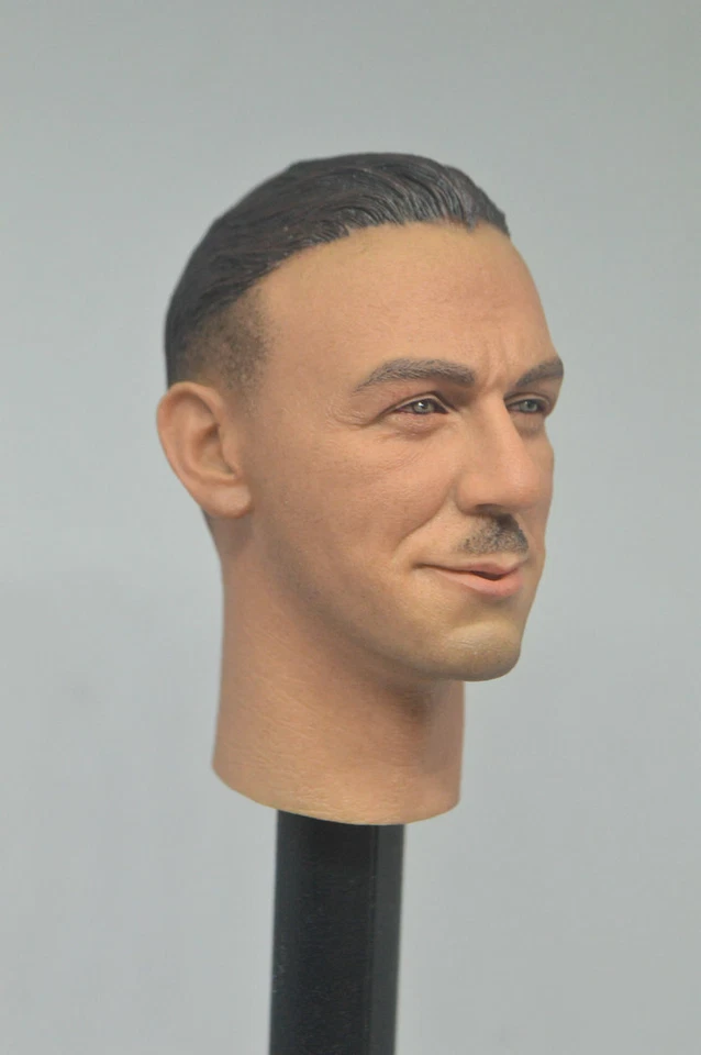 Custom 1/6 Head Sculpt German ww2 Kurt Meyer for 12'' Hot Toys COO Male Figure - Image 2 of 4