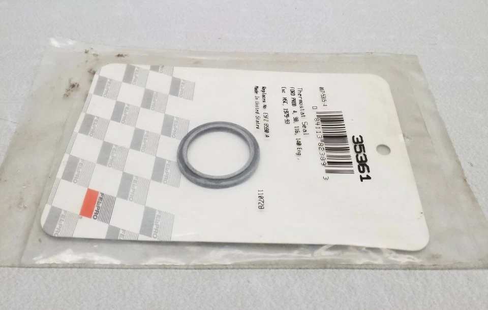 Termostato de motor Fel-Pro 35361 refrigerante carcasa sello hecho en EE. UU. Foto 2 de 3