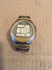 Used Vintage Casio WV-58A Case Stainless Plastic, Band Stainless Keeps Time.