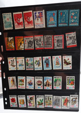 MEXICO Christmas seal Charity poster 5/10/20C $1 STAMP PAGE LOT OF 36
