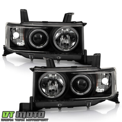 Fits 2004 05 06 Scion xB bB Black Bezel Headlights HeadLamps Replacement LH + RH