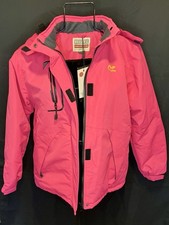 WULFUL Girl's Pink Waterproof Ski Jacket Warm Fleece Coat Hooded Size 10-12