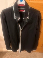 Guide London Men’s Shirt Large – Black Long Sleeve Smart Casual Designer