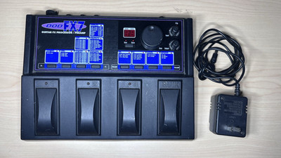 DOD FX-7 Guitar FX Multi-Effects Processor Preamp 4 Pedal w/ Power Supply