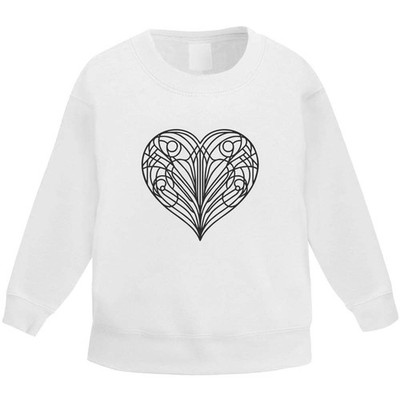 ''Love Heart Doodle'' Kinder Sweatshirt / Pullover / Pulli (KW054867)