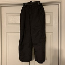 Youth black waterproof ski snow pants size 7