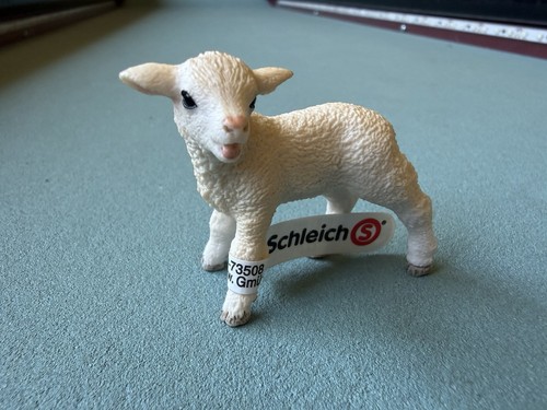 SCHLEICH 2013 Bleating Standing Lamb Figure 13744 Baby Farm Sheep Retired Toy