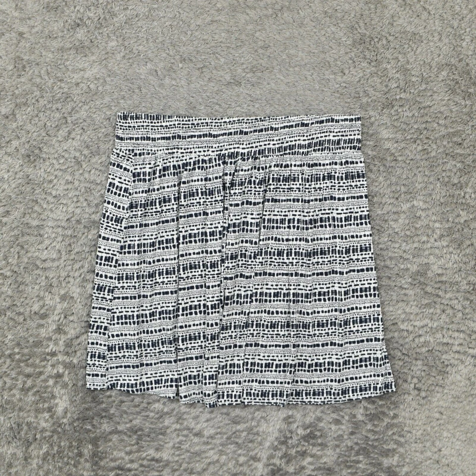 Lane Bryant 女式 18/20 码百褶裙蓝色人造丝几何图案拉 — 第 3/4 张图片