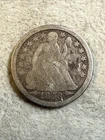 1853 Seated Liberty Dime G Good Condition Nice Coin See Pics 8107
