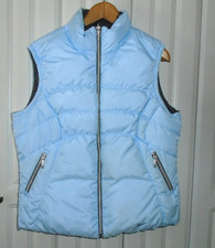 Nike Reversible Goose Down Vest Girls Youth XL 16-18 Puffer Blue Silver