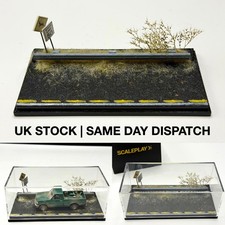1/64 Mini GT, Hot Wheels, Tomica - Handmade Scale Road Scene Diorama - with Case