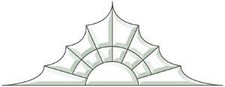 Gothic Topper Bevel Cluster EC163