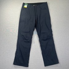 NUOVO Orvis Pantalone Foderato in Pile Uomo 32x30 Nero Collezione Classica Outdoor Nylon