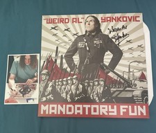 Weird Al Yankovic Mandatory Fun Vinyl Record 2014 Rare Autographed Framed New