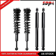 2 Pairs For 2007-13 Toyota Tundra Loaded Front Struts Coil Springs & Rear Shocks