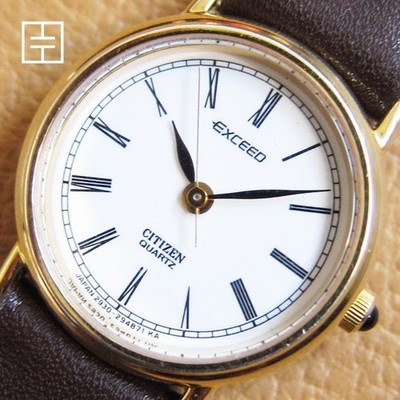 CITIZEN Exceed 2930-293312 Y Ladies Quartz Watch w/ White Dial (MADE IN JAPAN)