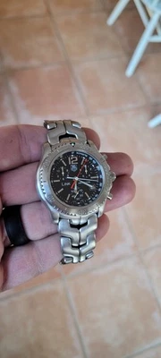 TAG Heuer CT1111.BA0550 Mens Link Chronograph Watch Black Silver Jason Bourne - Image 1 of 4