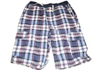 Boys Plaid Cargo Shorts Blue Size 14/16 Simply Styled New