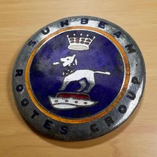Original Sunbeam Alpine Rootes Group Emblem Badge Enamel Mtl Preservation Cond