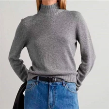 THE ROW Women's Autumn Winter New Cashmere Knitted Sweater 