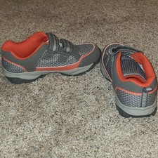 Just One You by Carter's Kids Athletic Shoes Gray Orange Size 12 Hook & Loop
