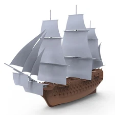 SSF700002S 1/700 Model HMS Victory Sailing Battleship Full Hull 3D PRINTING