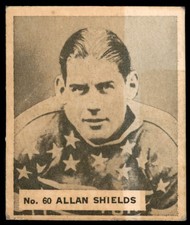 1937-38 World Wide Gum (V356) Allan Shields VG #60