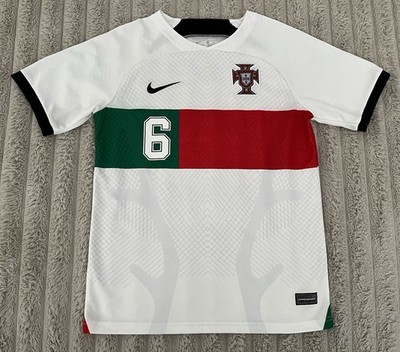 Nike Mens Sz Medium Portugal 22/23 World Cup Away White Soccer