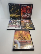 Lot of 5 Koei PS2 Dynasty Warriors Tactics Romance 2 3 4 Playstation 2 CIB Games