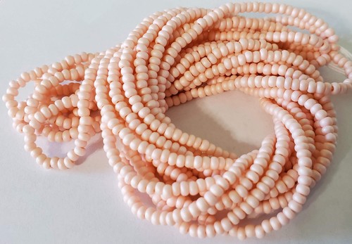 Cuentas de semillas de vidrio checo talla 8/0 ""TERRA PERLA OPACA ROSA POLVORIENTA - Imagen 3 de 5