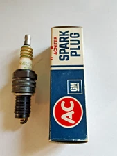 ONE USA MADE AC SPARK PLUGS R42XLS FIRE RING WITH GREEN STRIPES