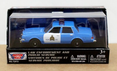 Motormax  73412 1:43 O Scale 1983 Dodge Diplomat RCMP  Mint/ Box