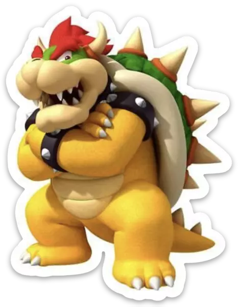 BOWSER vinyl decal from Super Mario Bros. Choose Your Favorite! Paper  Mario, Mario Brothers, King Koopa