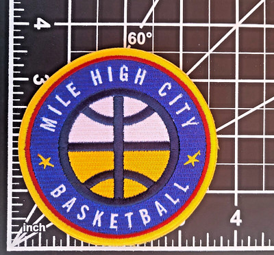 Denver Nuggets Mile High City 3.5'' Round Iron On Patch~ Free Tracking!