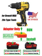 1 Adapter for Porter Cable, Black&Decker 20V MAX Battery To for DeWalt 20V Tools