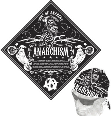 Sons of Anarchy Anarchism Defined Bandana -Crime drama, Kurt Sutter, Jax, Samcro