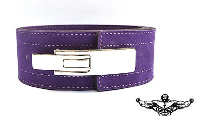 Quest Varsity Lever Belt Weightlifting Powerlifting Strongman - PURPLE