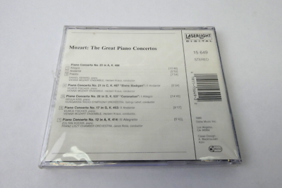 New W.A. Mozart The Great Piano Concertos LaserLight Digital 1791