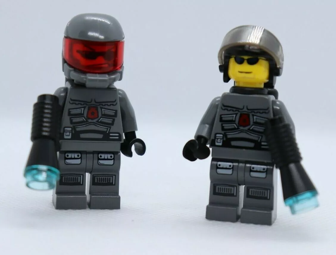 2 Space Police III Astronauts Lot 5969 5970 5971 5972 LEGO Minifigure Figure