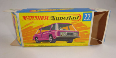 Matchbox Superfast No. 22 Freeman Intercity purple 1st Box