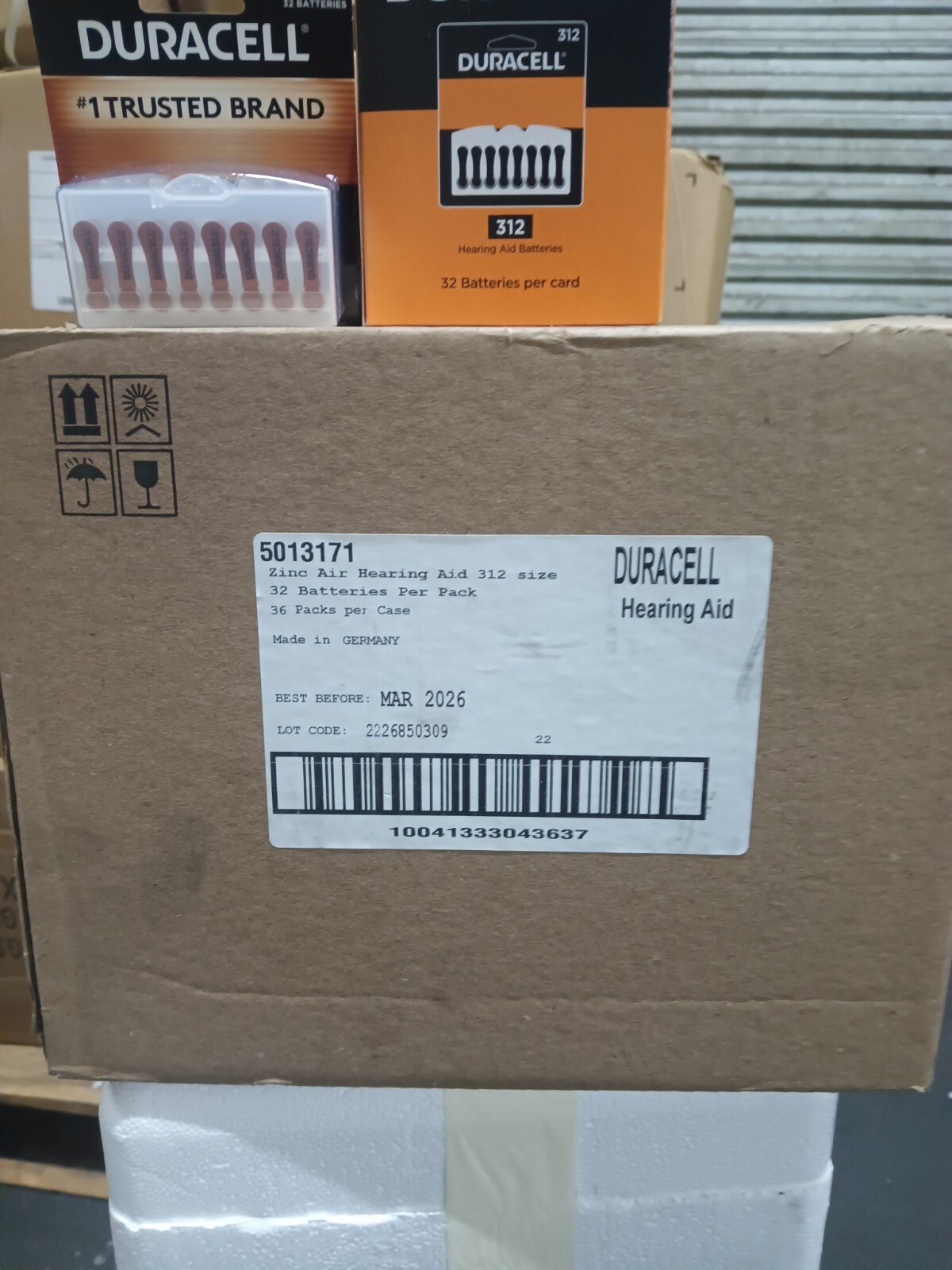 Duracell Hearing Aid Battery 32 Count