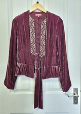 Renè Derhy Embellished Velvet Jacket. 1005